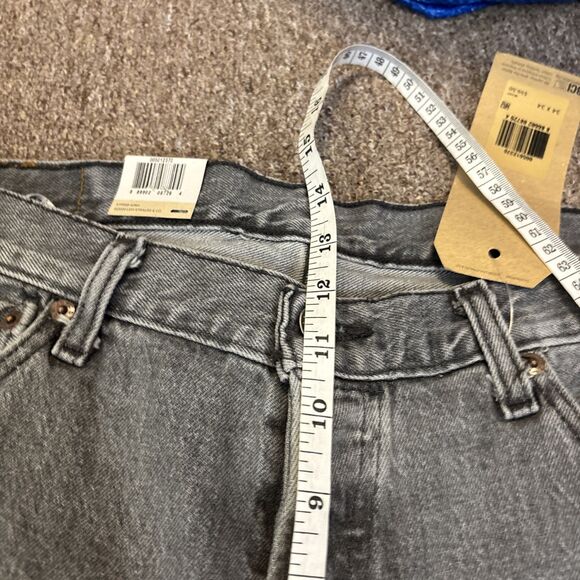 Levis 501 Jeans Mens 34*x34 Button Fly Grey Denin - Brand new with tags - READ - Picture 5 of 14